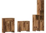 Syfax™ Set Mobili Da Bagno 4 Pz Legno Antico In Legno Multistrato