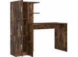 Syfax™ Scrivania 2 Pcs Rovere Fumé