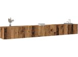 Syfax™ Set Mobile Tv 3 Pz Montato A Parete Legno Antico In Truciolato