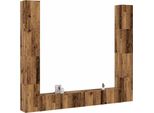 Syfax™ Mobili Tv A Parete 6 Pz Legno Vecchio Legno Multistrato