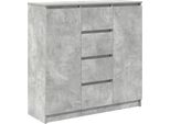 Syfax™ Credenza Con Cassetti Grigio Cemento 100,5X35X98,5Cm Truciolato