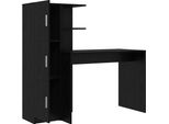 Syfax™ Scrivania 2 Pcs Rovere Nero