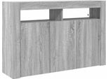 Syfax™ Credenza Grigio Sonoma 116 X 30 X 75 Cm Legno Multistrato