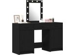 Syfax™ Tavolo Da Trucco Nero 50 X 41 X 135 Cm Legno Multistrato