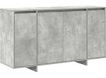 Syfax™ Credenza Grigio Cemento 135 X 41 X 75 Cm Legno Multistrato