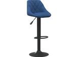 Syfax™ Sgabello Da Bar Blu In Velluto