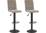 Syfax™ Sgabelli Da Bar 2 Pz Grigio Chiaro In Velluto