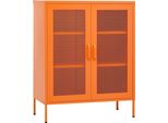 Syfax™ Armadietto Arancione 80X35X101,5 Cm In Acciaio
