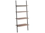 Syfax™ Scaffale Pendente 4 Livelli Marrone Scuro E Nero 64X34X150,5Cm