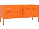 Syfax™ Mobile Tv Arancione 105X35X50 Cm In Acciaio