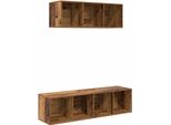 Syfax™ Set Mobile Tv 2 Pcs Legno Vecchio Legno Multistrato