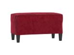 Syfax™ Panca Rosso Vino 70X35X41 Cm In Velluto