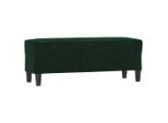 Syfax™ Panca Verde Scuro 100X35X41 Cm In Velluto