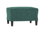 Syfax™ Poggiapiedi Verde Scuro 60X50X41 Cm In Velluto