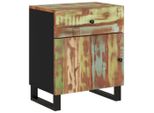 Syfax™ Comodino 50X33X60Cm Legno Massello Recupero E Legno Multistrato