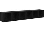 Syfax™ Set Mobile Tv 2 Pcs Rovere Nero 37 X 35 X 107Cm