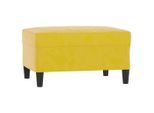 Syfax™ Poggiapiedi Giallo 70X55X41 Cm In Velluto