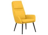 Syfax™ Poltrona Relax Giallo Senape In Tessuto