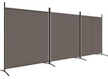 Syfax™ Divisorio A 3 Pannelli Antracite 525X180 Cm In Tessuto