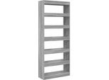 Syfax™ Armadio Per Libri Grigio Sonoma 80 X 30 X 198 Cm