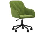 Syfax™ Sedia Da Ufficio Girevole Verde Chiaro In Velluto