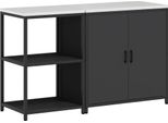Syfax™ Set Di Stoccaggio Per Cucina Con Lo Scaffale 2 Pcs Nero