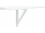 Syfax™ Tavolino Muro Pieghevole Bianco Lucido 100X60X56 Cm Multistrato
