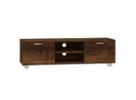 Syfax™ Mobile Tv Rovere Fumo 140X40,5X35 Cm In Legno Multistrato