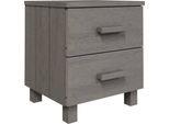 Syfax™ Comodino Hamar Grigio Chiaro 40X35X44,5 Cm In Legno Di Pino