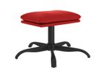 Syfax™ Poggiapiedi Rosso Vino 60X60X36 Cm In Pelle Finta