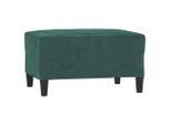 Syfax™ Poggiapiedi Verde Scuro 70X55X41 Cm In Velluto