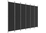 Syfax™ Divisorio A 6 Pannelli Nero 300X220 Cm In Tessuto