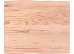 Syfax™ Piano Tavolo Marrone Chiaro 60X50X(2-4) Cm Rovere Non Trattato