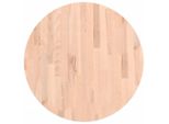 Syfax™ Piano Per Tavolo Ø60X2,5 Cm Rotondo In Legno Massello Di Faggio