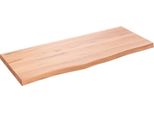 Syfax™ Ripiano Muro Marrone 100X40X(2-4) Cm Massello Rovere Trattato