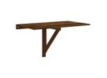 Syfax™ Tavolino Parete Pieghevole Rovere Fumo 100X60X56 Cm Multistrato