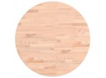 Syfax™ Piano Per Tavolo Ø50X4 Cm Rotondo In Legno Massello Di Faggio