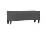 Syfax™ Panca Grigia 100X35X41 Cm In Pelle Finta