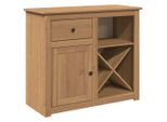 Syfax™ Credenza Con Cassetto Panama 93X40X80 Cm Legno Massello Di Pino