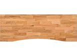 Syfax™ Piano Scrivania Marrone Chiaro 140X60X2,5 Cm In Rovere Massello