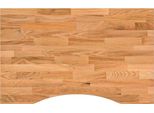Syfax™ Piano Scrivania Marrone Chiaro 80X60X2,5 Cm In Rovere Massello