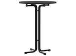 Syfax™ Tavolo Da Bar Nero Ø80X110 Cm Legno Multistrato E Acciaio