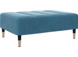 Syfax™ Poggiapiedi Blu 77X55X31 Cm In Velluto