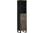 Syfax™ Set Mobili Da Bagno 3 Pz Nero In Legno Massello Di Mango