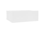 Syfax™ Comodino Pensile Bianco 40X30X15 Cm In Legno Multistrato