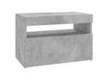 Syfax™ Mobile Porta Tv Con Luci Led Grigio Cemento 60X35X40 Cm