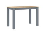 Syfax™ Tavolo Da Pranzo Panama Grigio 112X60X75 Cm Legno Massello Pino