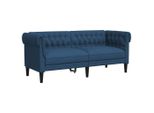 Syfax™ Divano Chesterfield A 2 Posti Blu In Tessuto