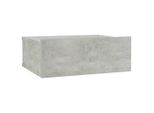 Syfax™ Comodino Pensile Grigio Cemento 40X30X15Cm In Legno Multistrato
