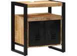 Syfax™ Mobile Da Bagno Marrone 55 X 35 X 60 Cm Legno Di Mango Massello